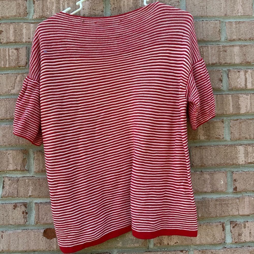 Red Striped Women's Top - Picture 5 of 5
